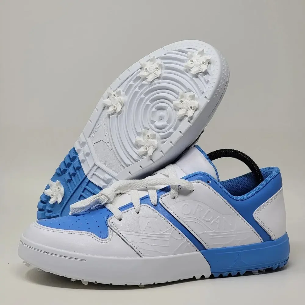 Nike Air Jordan NU Retro 1 Low G Golf UNC Mens Size 11.5 White University Blue‎